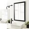 Amanti Art Mirror Makeover Bathroom Mirror Frame Border Kit - Fully Assembled Peel and Stick Frame - Mirror NOT Included - Avon Black Trim